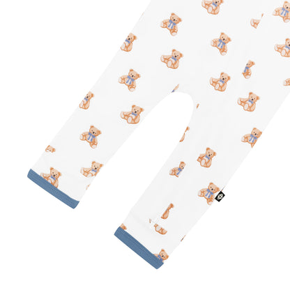 Zippered Romper in Teddy Bear