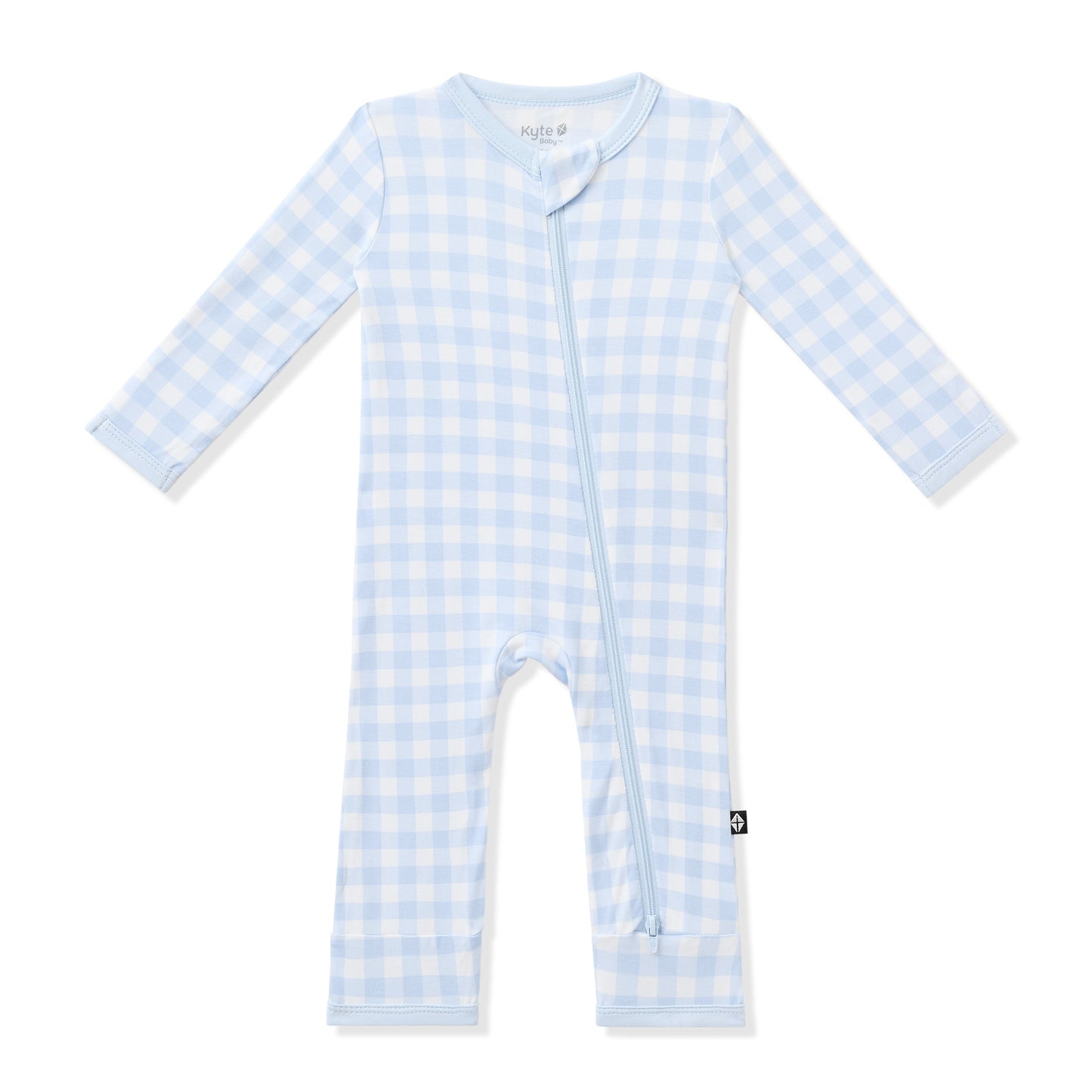 Zippered Romper in Gingham Breeze