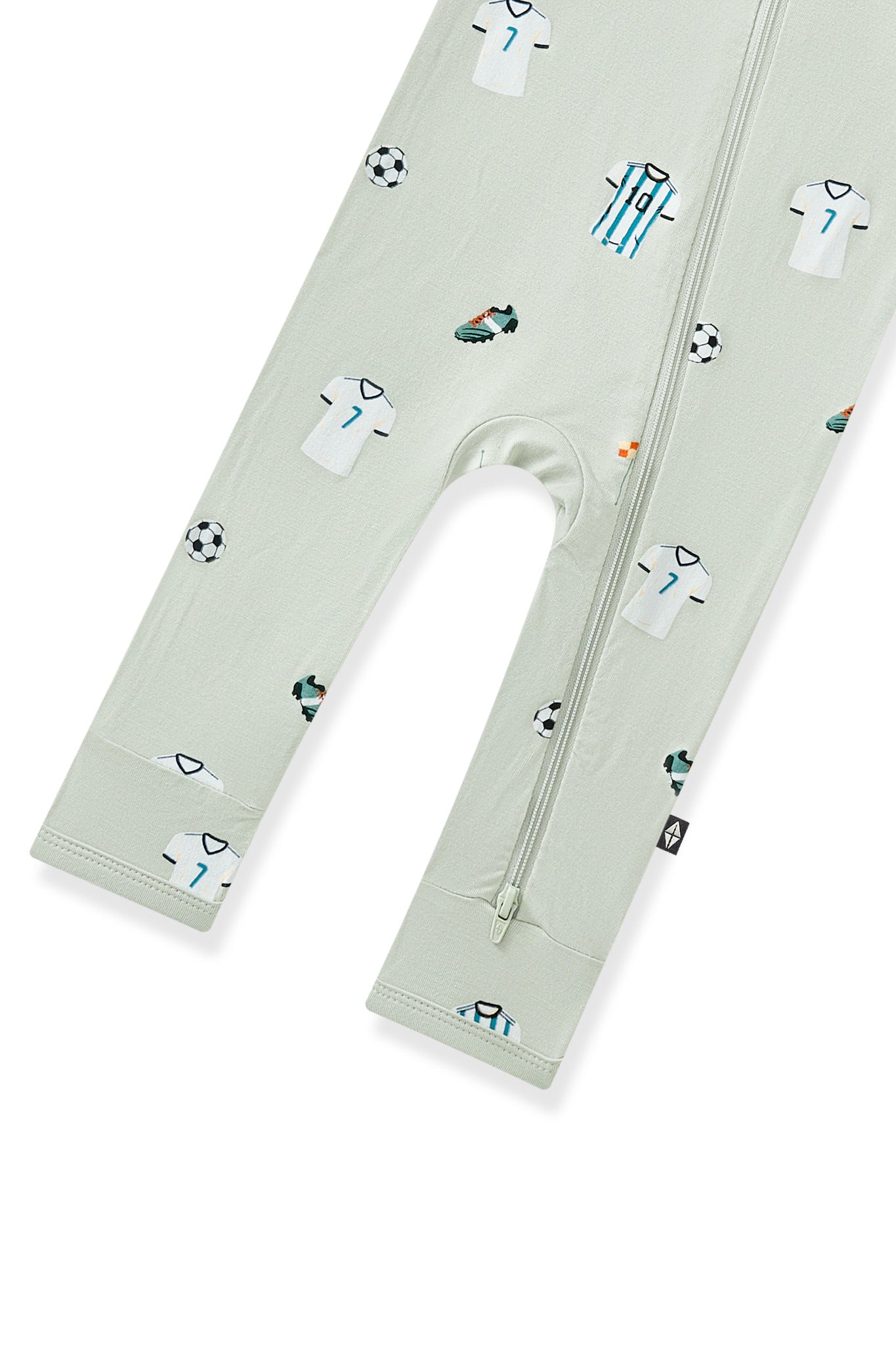 Zippered Romper in Soccer