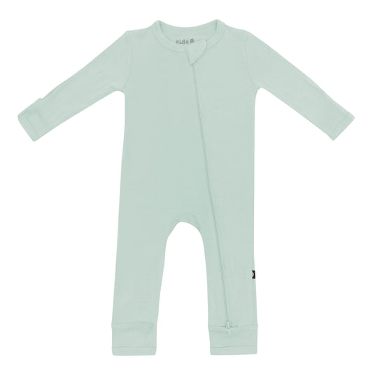 Zippered Romper in Sage