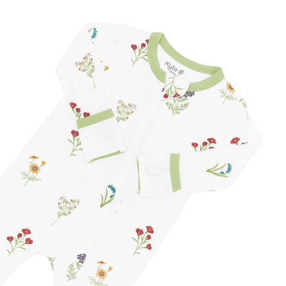 Zippered Romper in Wildflower