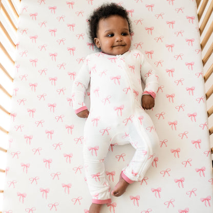 Zippered Romper in Bow
