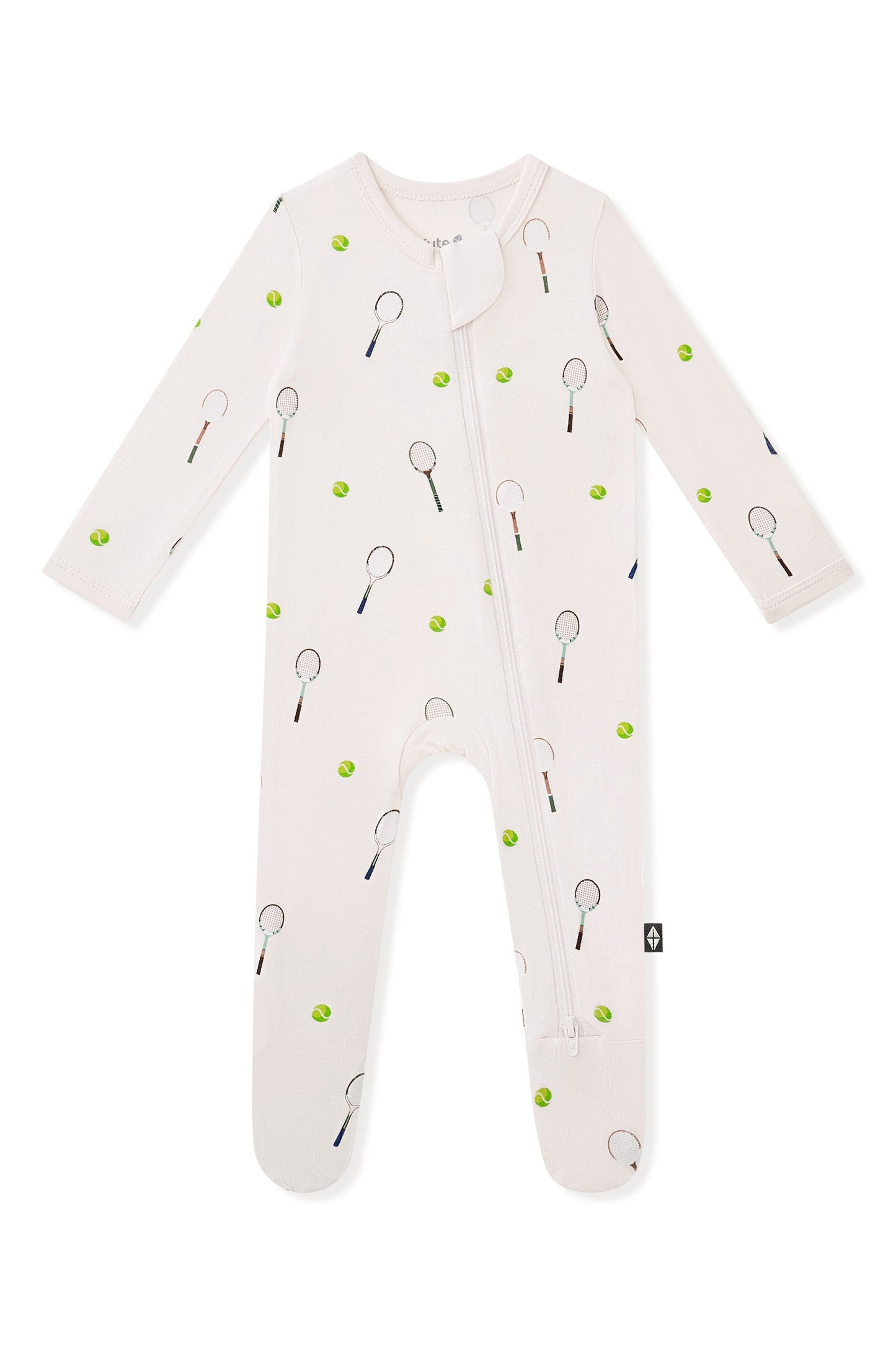 Zippered Footie in Tennis