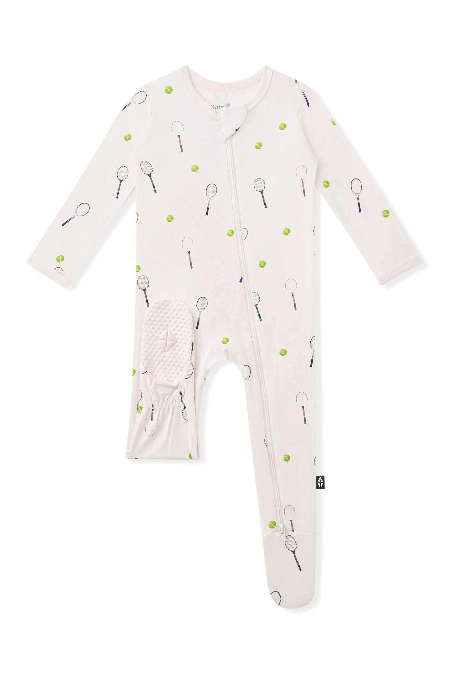 Zippered Footie in Tennis