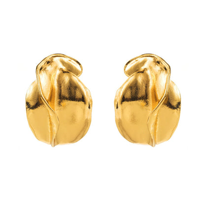 Geometric Irregular Flower Bud Earrings