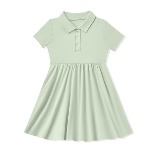 Polo Dress in Basil