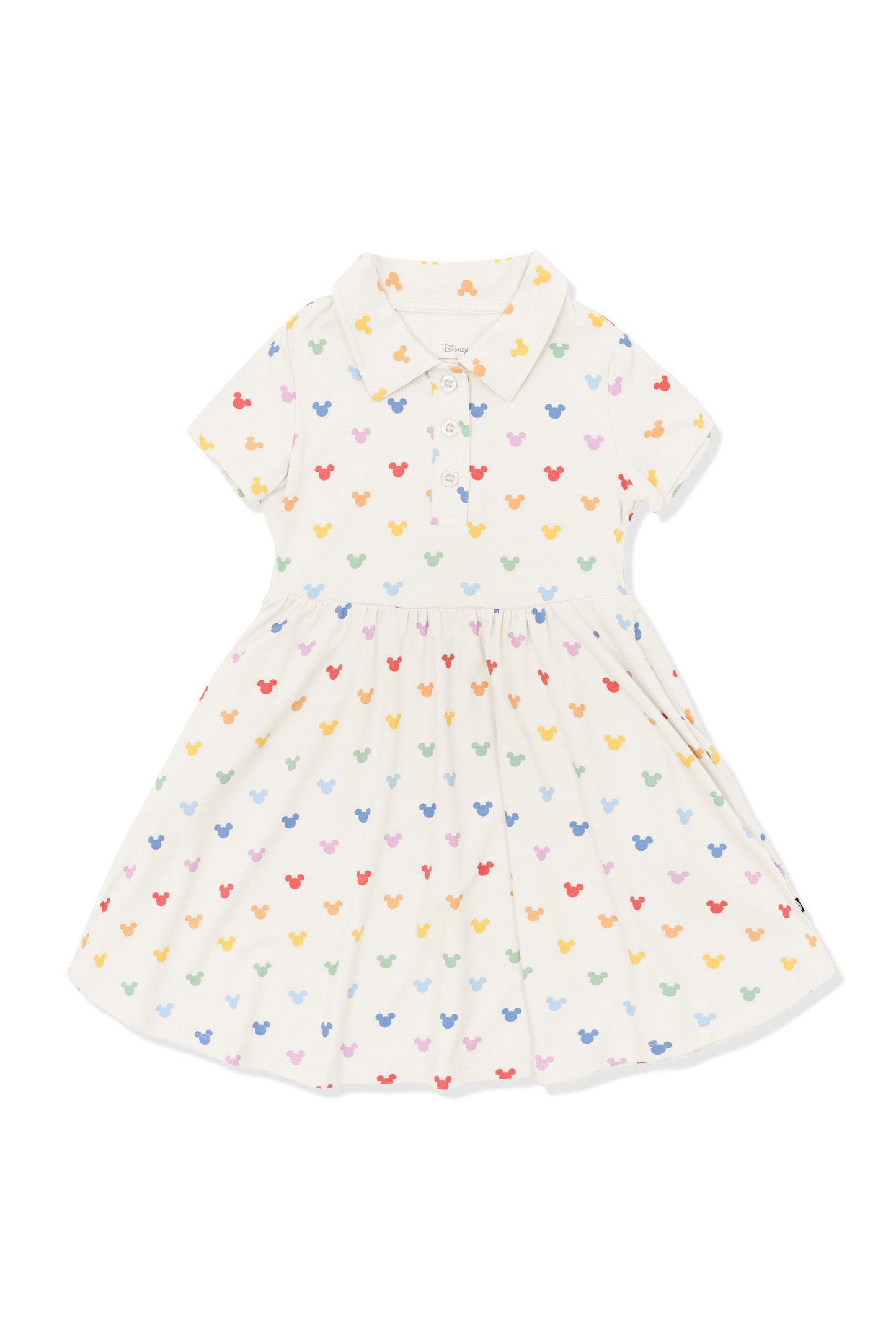 Polo Dress in Pastel Mickey Mouse