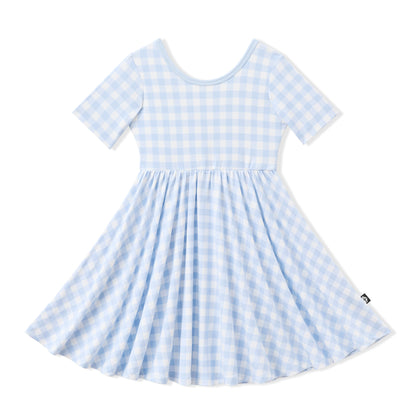 Twirl Dress in Gingham Breeze