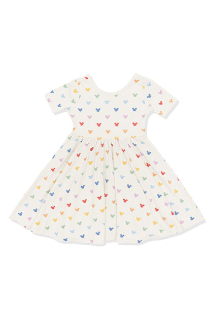 Twirl Dress in Pastel Mickey Mouse