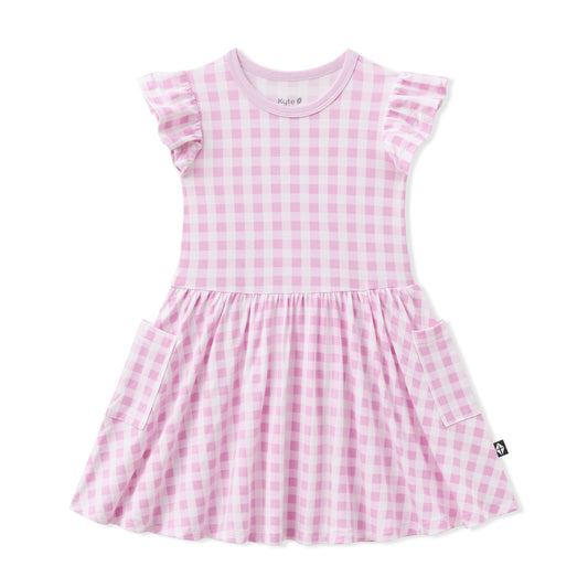 Pocket Dress in Gingham Thistle