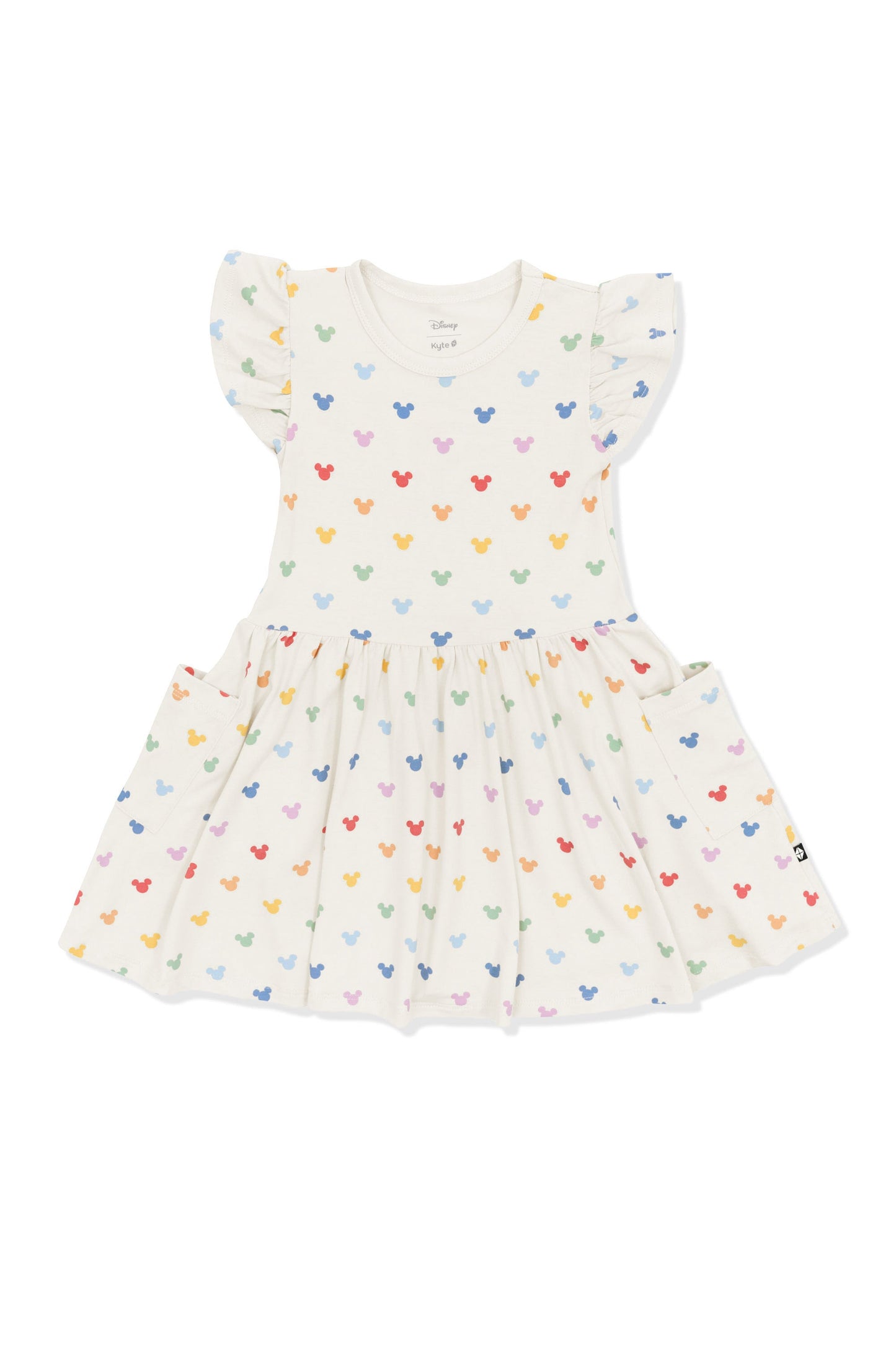Pocket Dress in Pastel Mickey Mouse