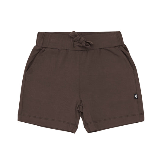 Drawstring Short in Espresso