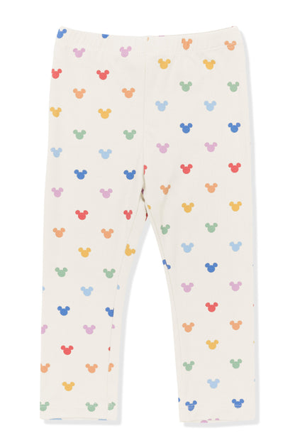 Toddler Leggings in Pastel Mickey Mouse