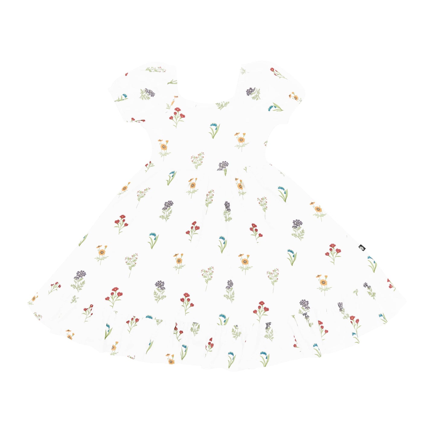 Puff Sleeve Twirl Dress in Wildflower