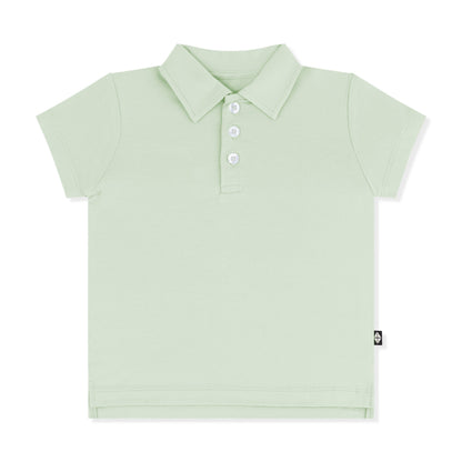 Toddler Short Sleeve Polo in Basil