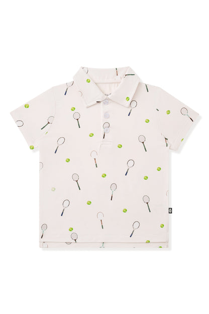 Toddler Short Sleeve Polo in Tennis