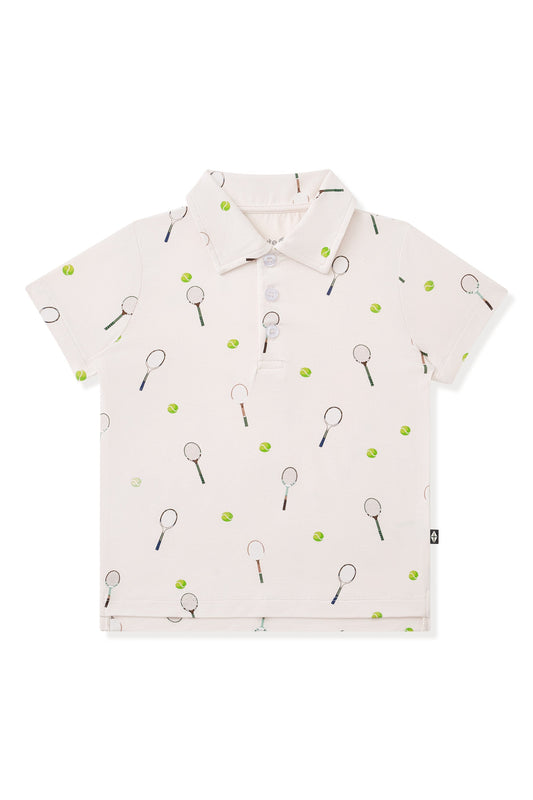 Toddler Short Sleeve Polo in Tennis