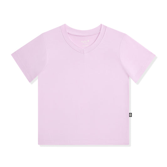 Toddler V-Neck Tee in Thistle