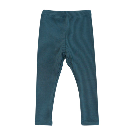Ribbed Leggings in Atlantic