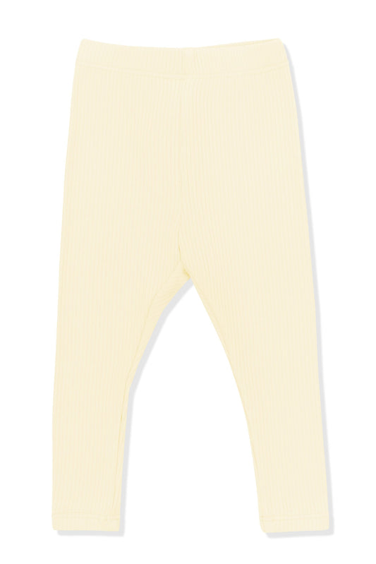 Ribbed Leggings in Chamomile