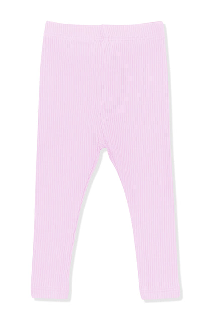 Ribbed Leggings in Thistle