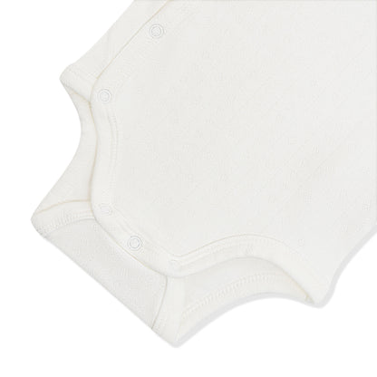 Pointelle Kimono Bodysuit in Cloud