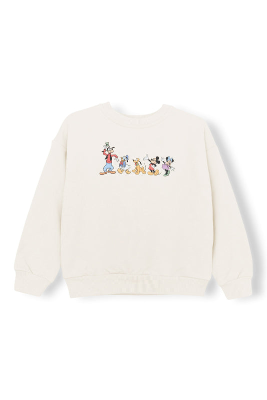 Sweatshirt in Mickey and Friends on Ecru