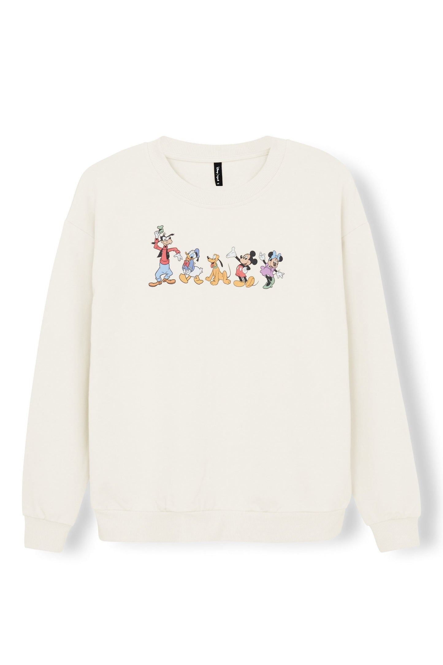 Women's Sweatshirt in Mickey and Friends on Ecru