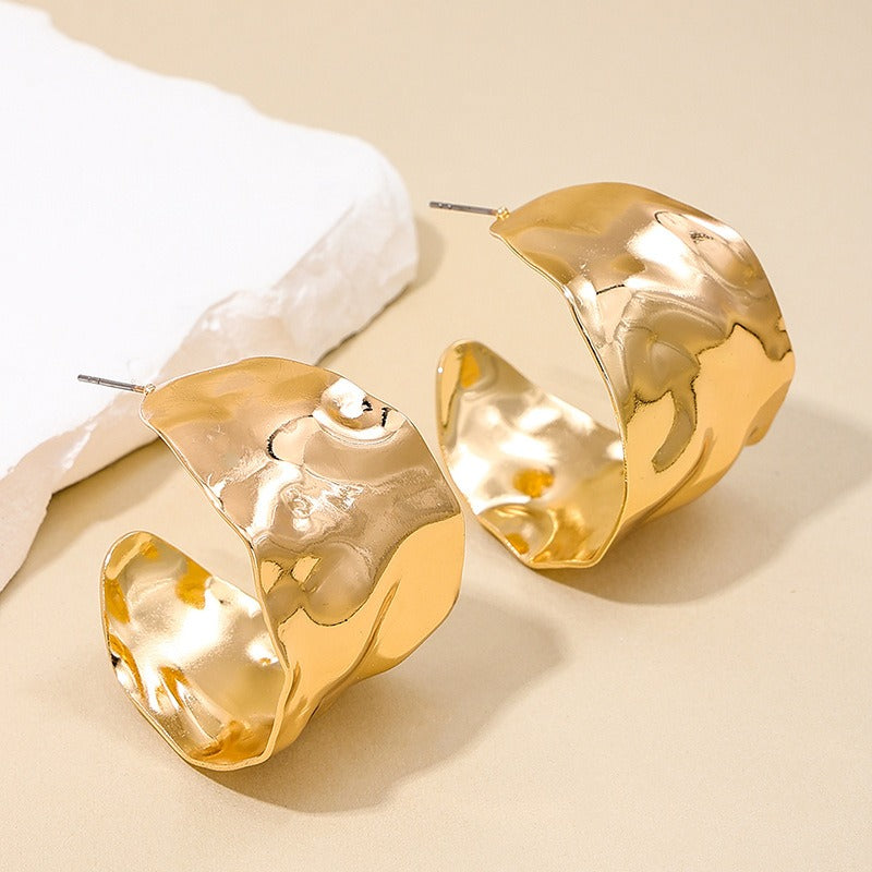 Irregular Metal Sheet Earrings