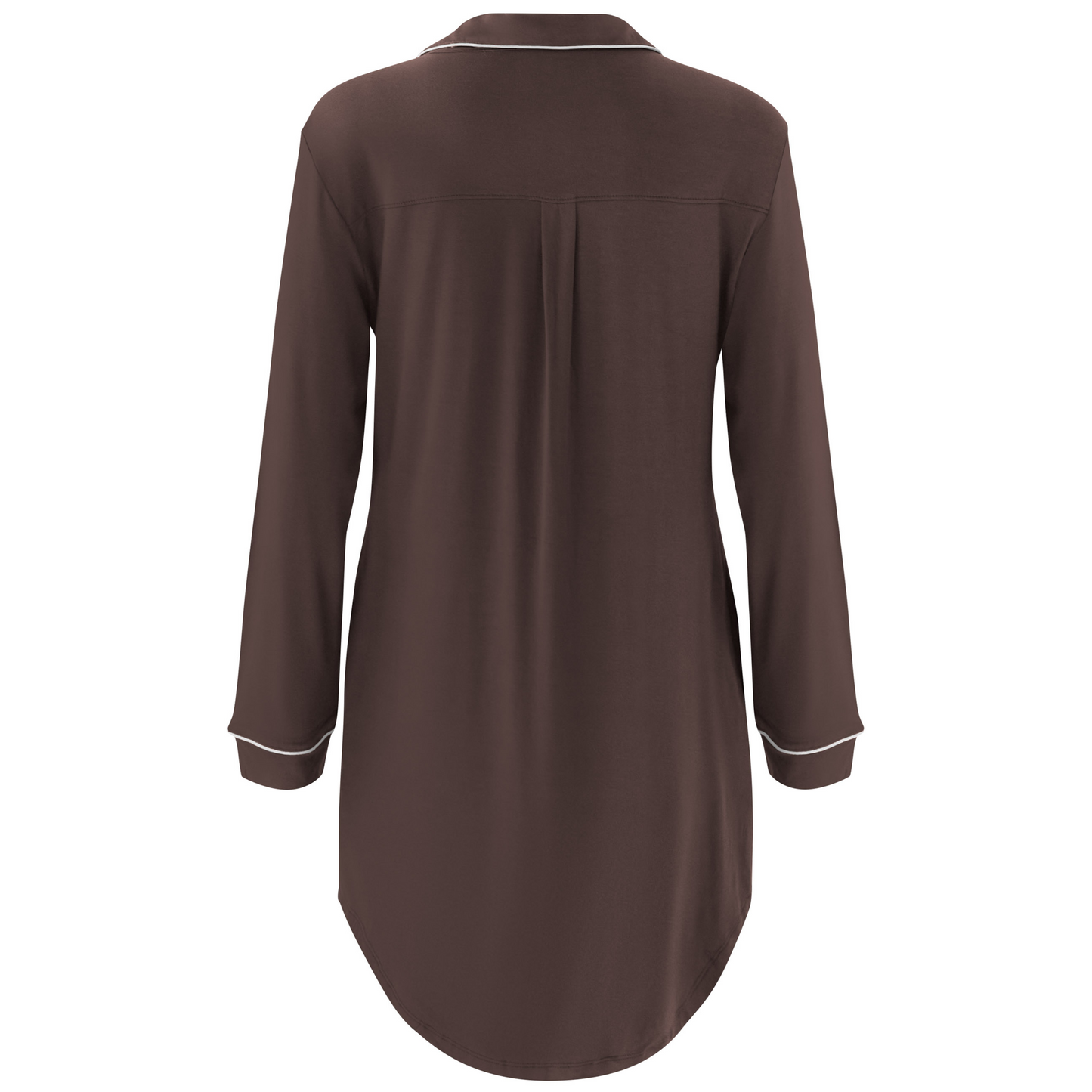 Long Sleeve Women’s Nightshirt in Espresso