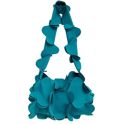 3D Petal Soft PU Shoulder Bag