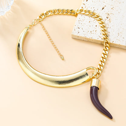 Vintage Asymmetric Metal Choker