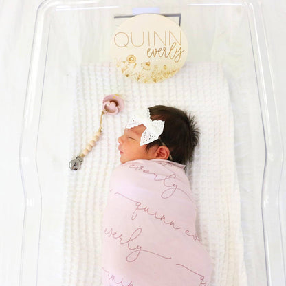 Personalized Garden Wood Announcement