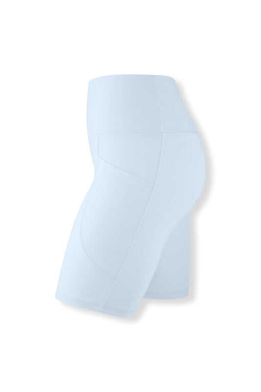Bamboo Flex High Rise Biker Short in Breeze