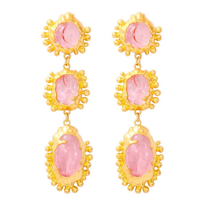 Pre Order:  Bohemian Geometric Resin Dangle Earrings