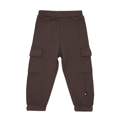 Fleece Cargo Pants in Espresso