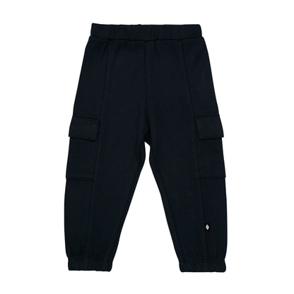 Fleece Cargo Pants in Midnight