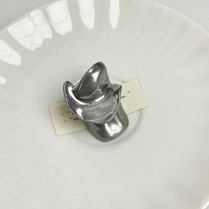 Exaggerated Irregular Index Finger Ring