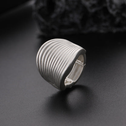 Chunky Ripple Adjustable Ring