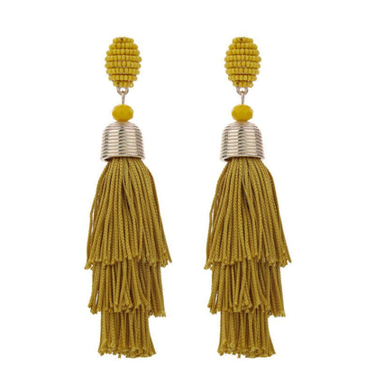 Pre Order:  Bohemian Long Tassel Earrings