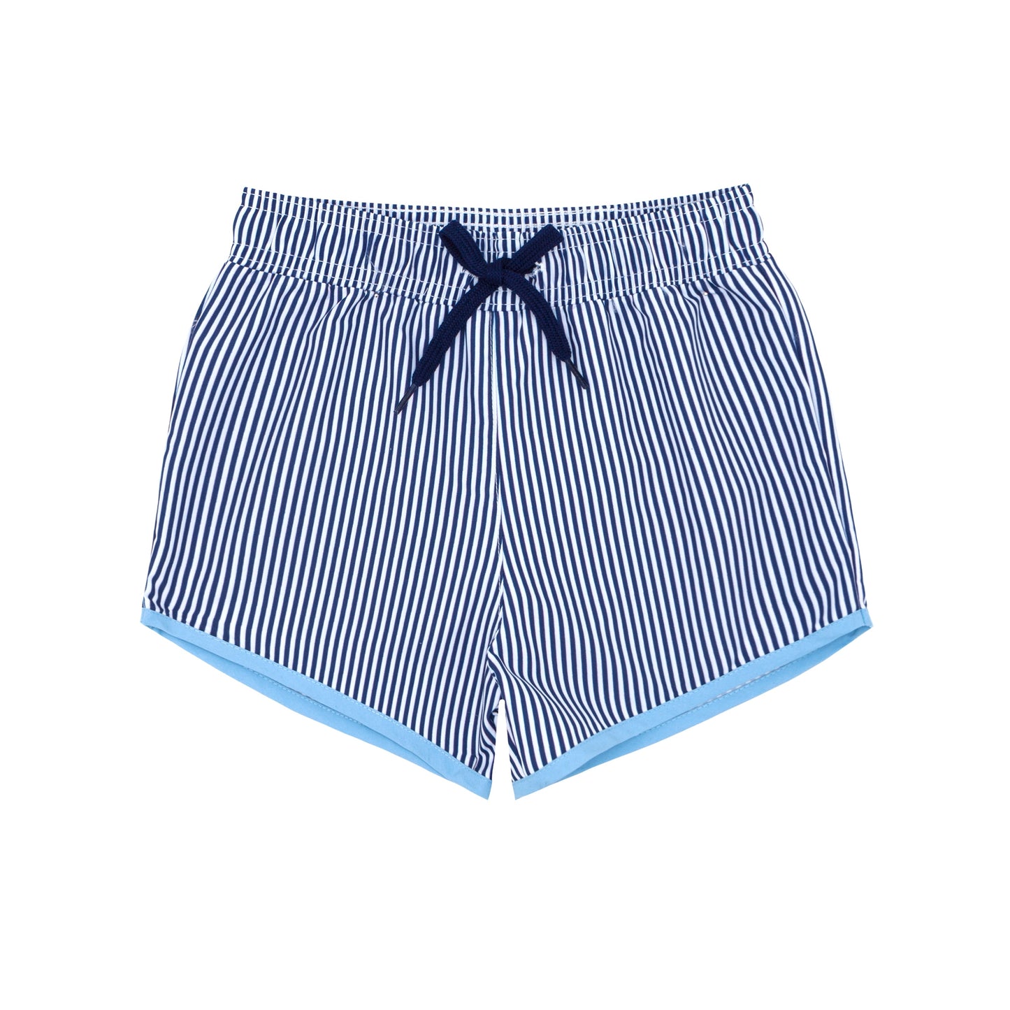 boys navy stripe boardie