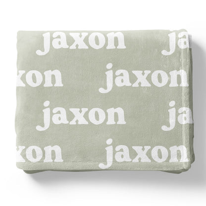 Personalized Color Blanket | Basil