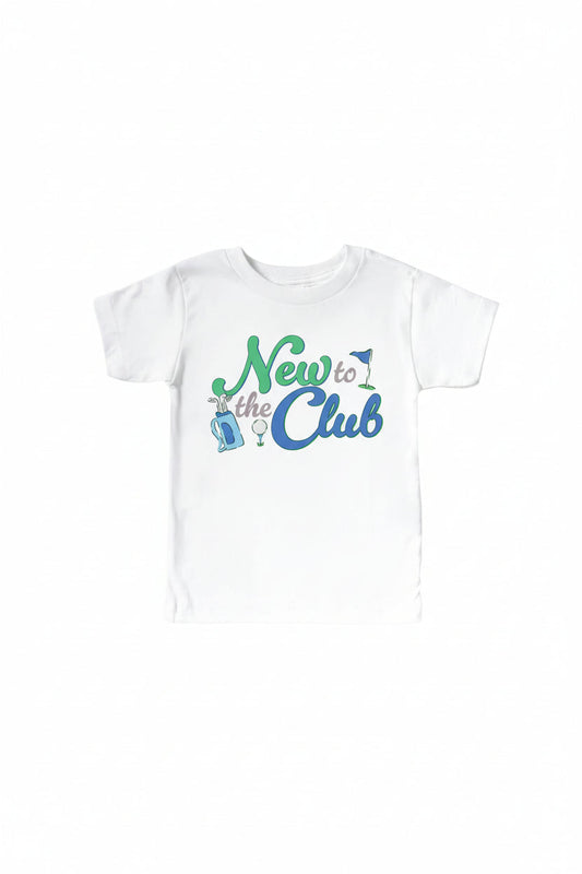 New To The Club Kids Graphic Tee | White