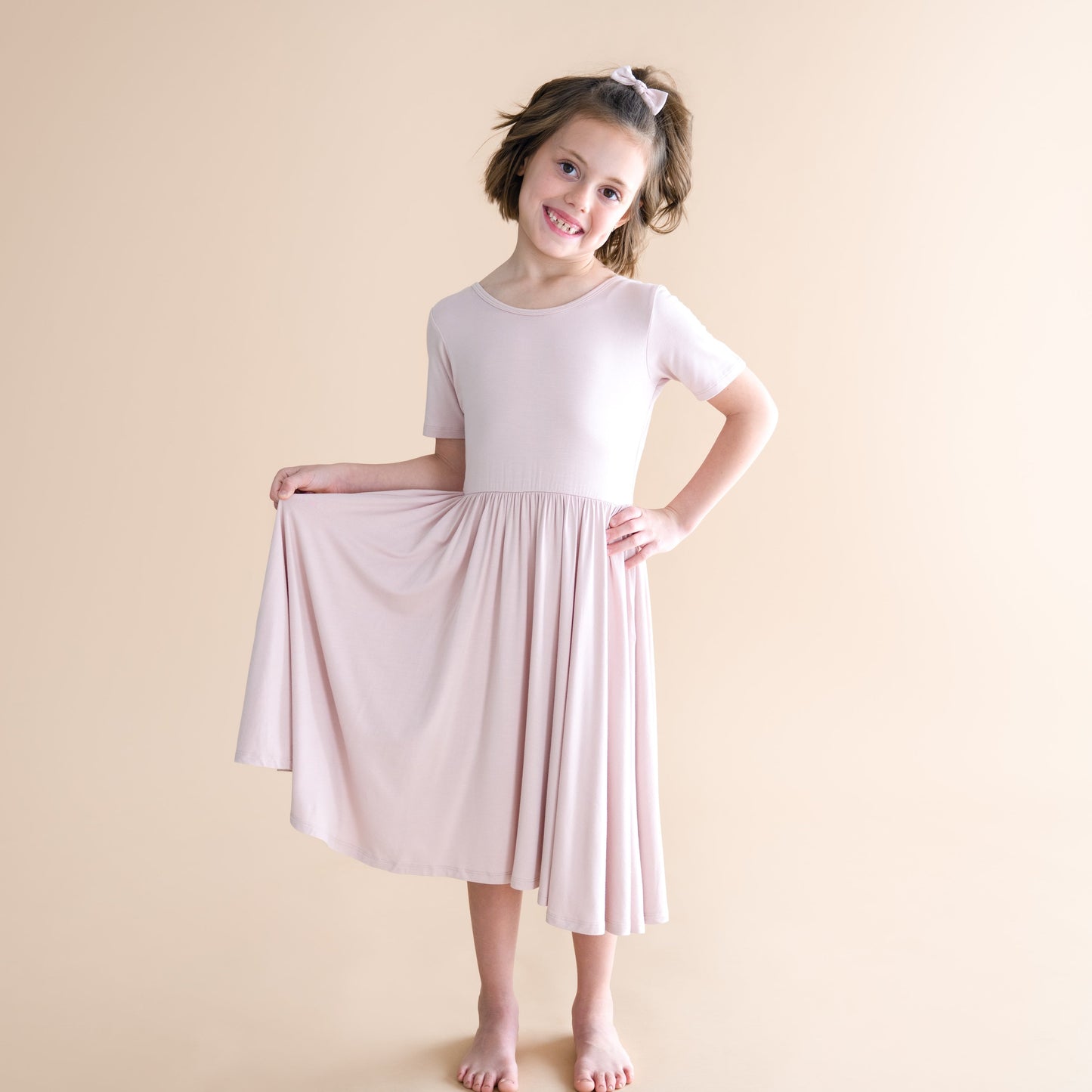 Twirl Dress in Blush