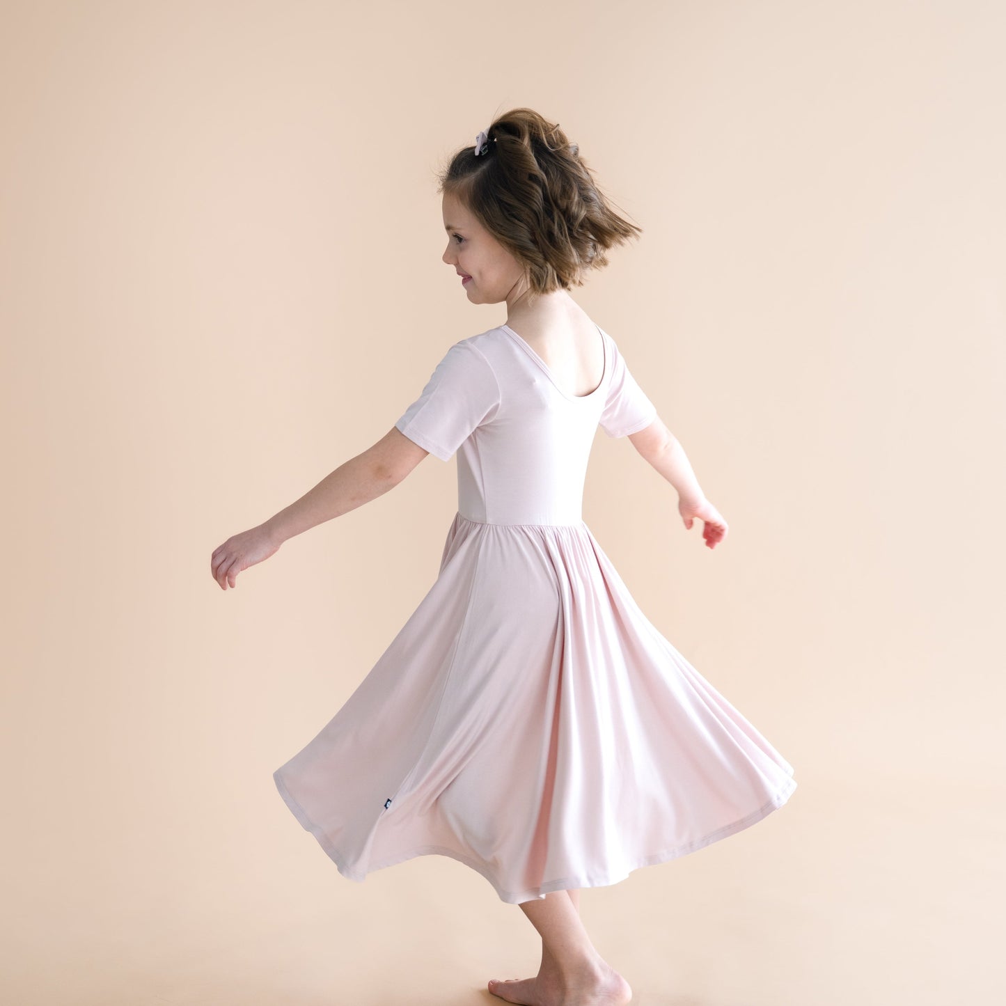 Twirl Dress in Blush