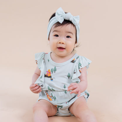 Bubble Romper in Winnie the Pooh Hundred Acre Wood