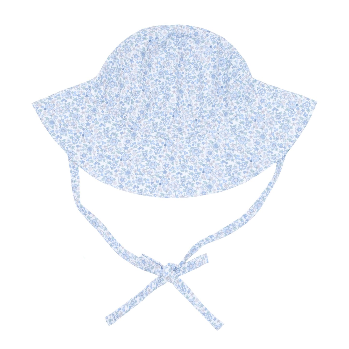 baby slate floral sun hat