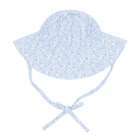 baby slate floral sun hat