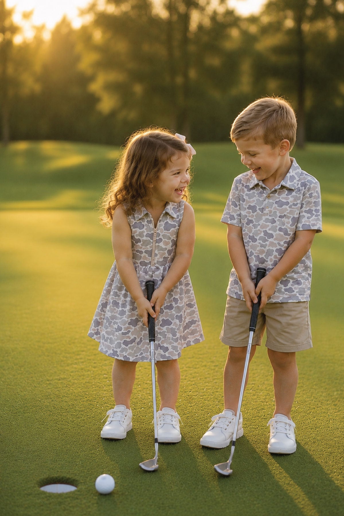 Girl's Polo Dress | Camo Cutie
