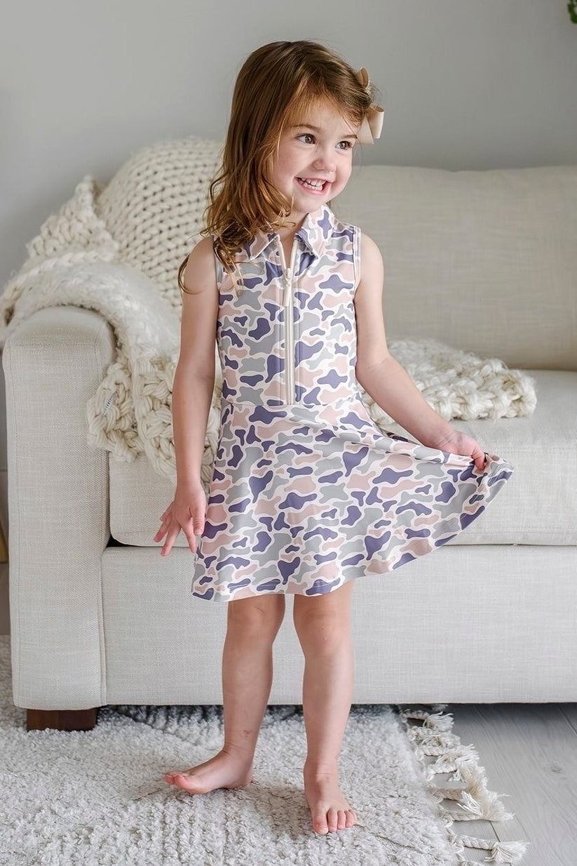 Girl's Polo Dress | Camo Cutie